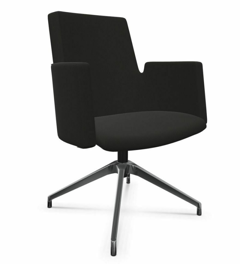 Fotel prokuratorski niski IN Access AC4R obrotowy czarny