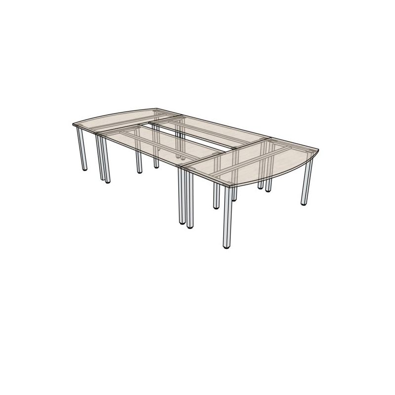 Stół konferencyjny TORO TK203 330/350x160x75h