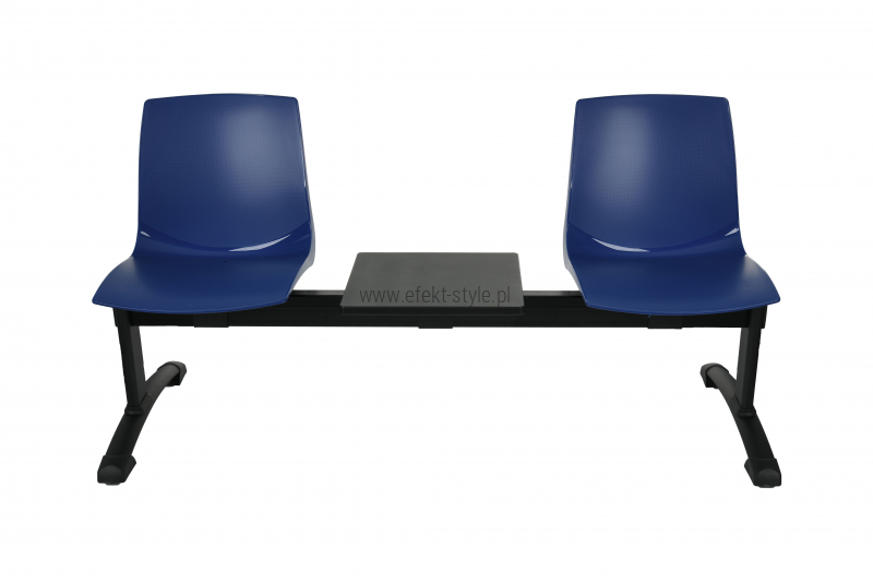 Ławka ARI 3T 2 osobowa + stolik - niebieska