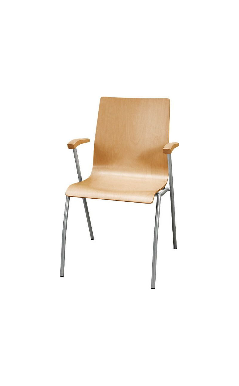 Krzesło IRYS B WOOD z podłokietnikami