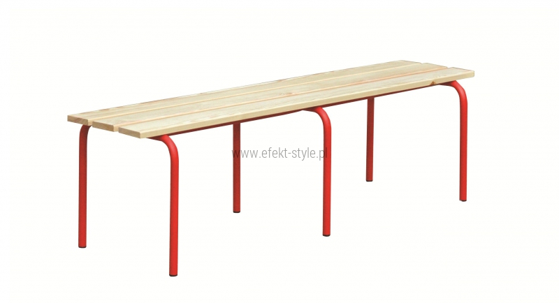 Ławka korytarzowa fi 25 bez oparcia deska sosnowa dł. 150 cm