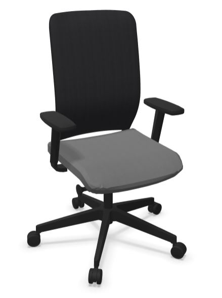 VERIS NET 101SFL Fotel Biurowy - regulacja podparcia lędźwiowego