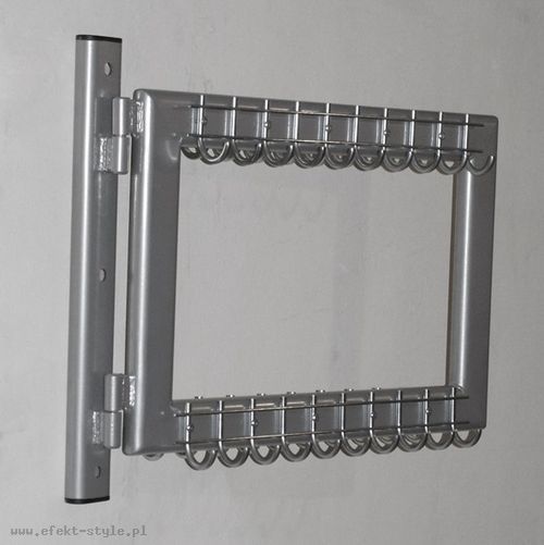 Wieszak szatniowy WO-01 mocowany do ściany - obrotowy