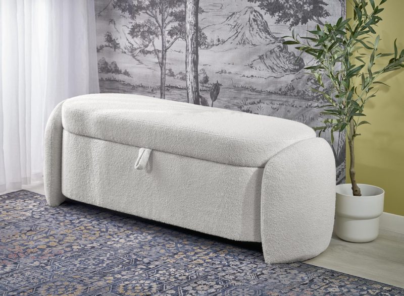 FICARIA ławka z funkcją pojemnika kremowy