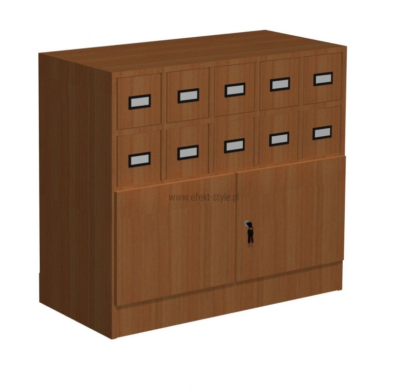 Szafka katalogowa B 10 szuflad