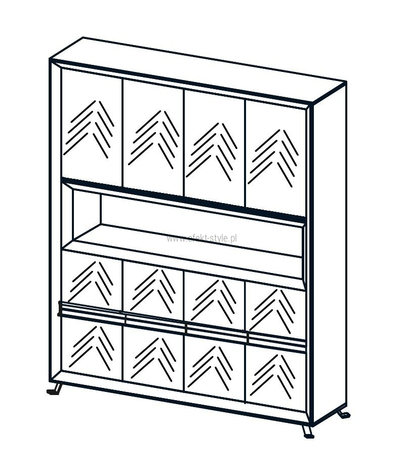 Szafa CHEVRON CN12/ 170x40x200h
