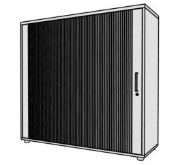 Szafa biurowa żaluzjowa RG36 120x40x114h