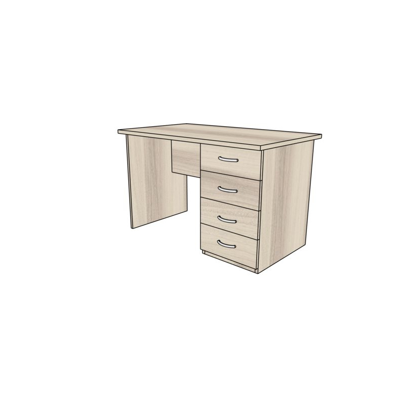 Biurko PRIMUS PB46/70 z kontenerem 120x70x75h