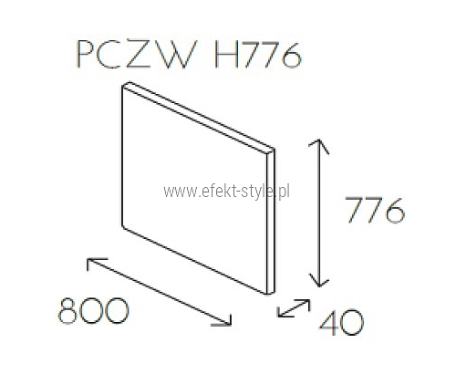 Ściana wisząca PL@NET PCZW H776