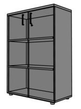 Szafa biurowa/Witryna RG23 80x40x114h