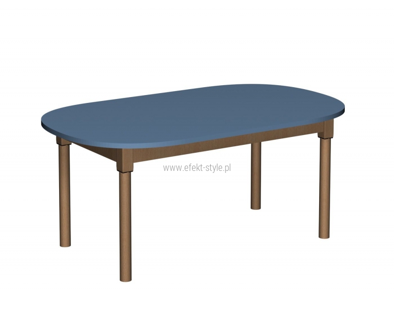 Stolik MB owalny drewniany/ opcja regulacja wysokości