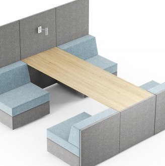 Blat 2320x800 mocowany do dwóch ścianek