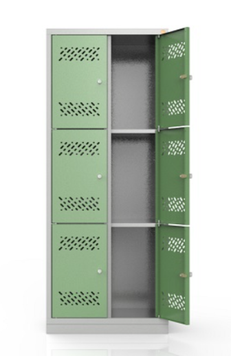 Szafa metalowa szkolna skrytkowa BHP/2/6MS