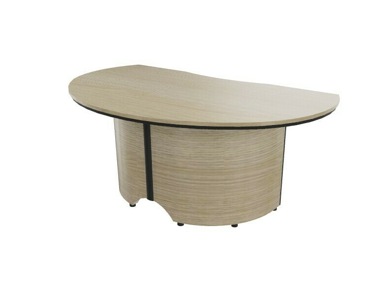 Biurko STATUS OWALNY G1815M/2015MB - 180x105x75h/206x120x75h