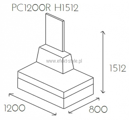 Siedzisko proste PL@NET PC1200R H1512
