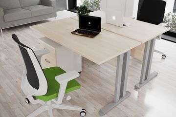 Biurka PRIMUS na stelażu metalowym