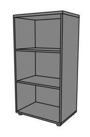 Regał biurowy RG24 60x40x114h