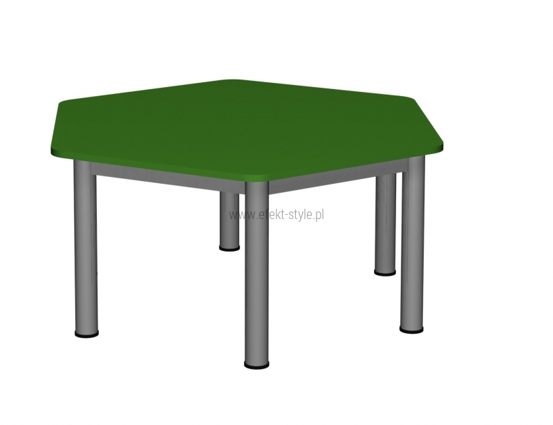 Stolik MB sześciokątny metal fi 60/ opcja regulacja wysokości