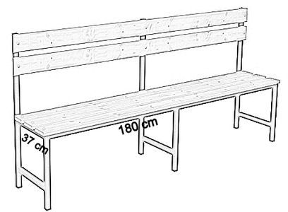 jednostronna z oparciem 180 cm