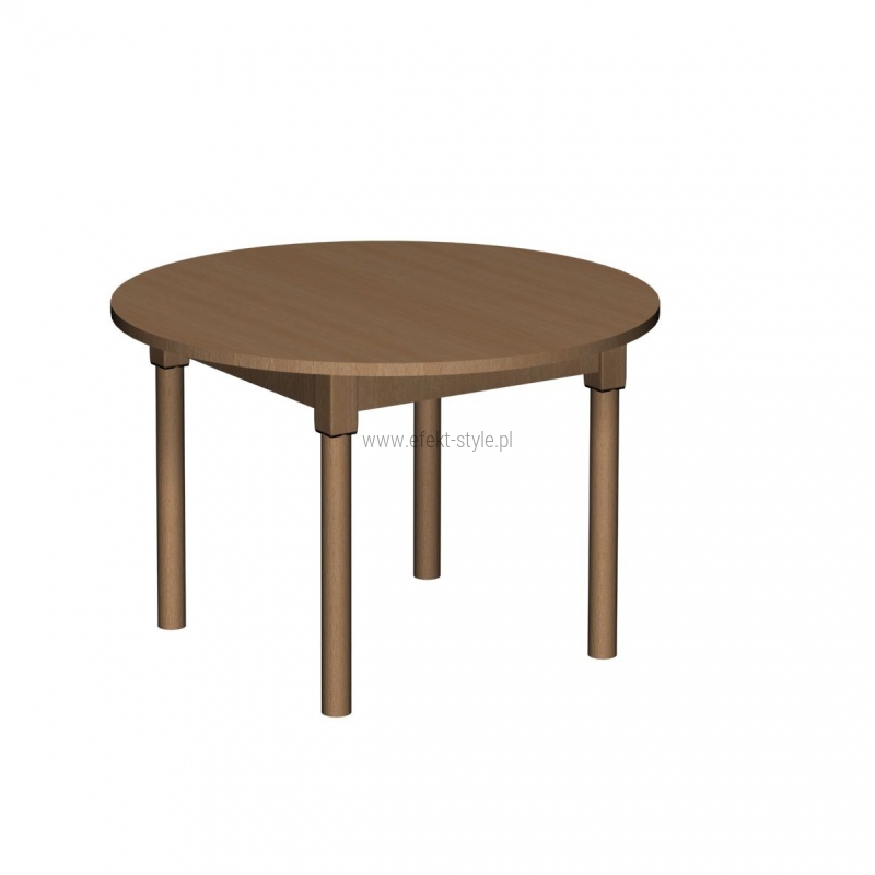 Stolik MB okrągły drewniany/ opcja regulacja wysokości