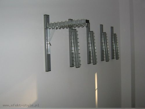 Wieszak szatniowy WS-01 mocowany do ściany - składany