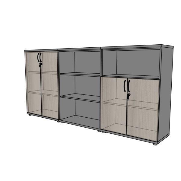 szafy biurowe 3 OH wysokość 111cm