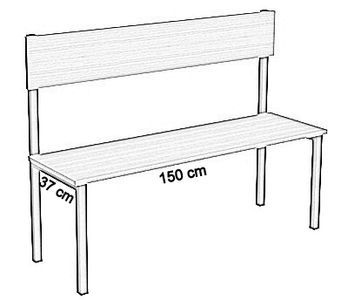 jednostronna z oparciem płyta 150 cm