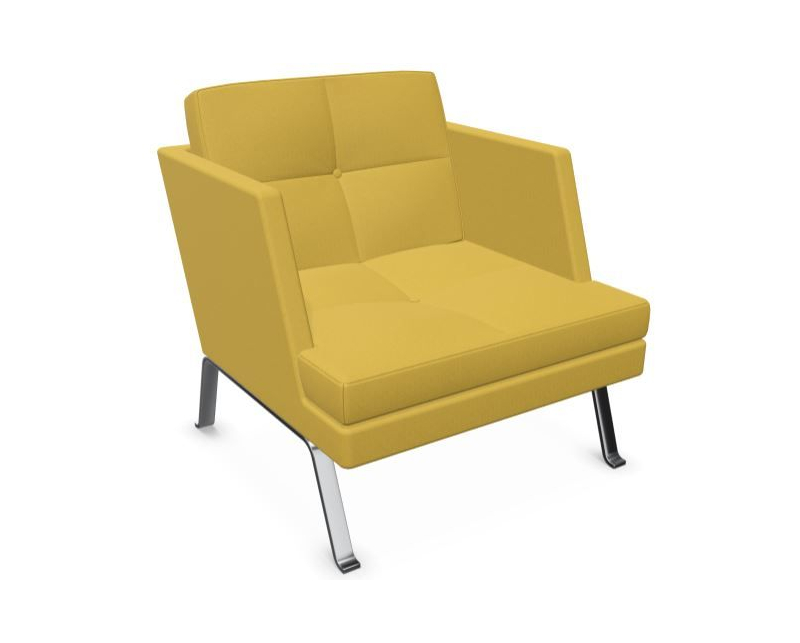 Fotel recepcyjny OCTOBER 11 - nogi metalowe