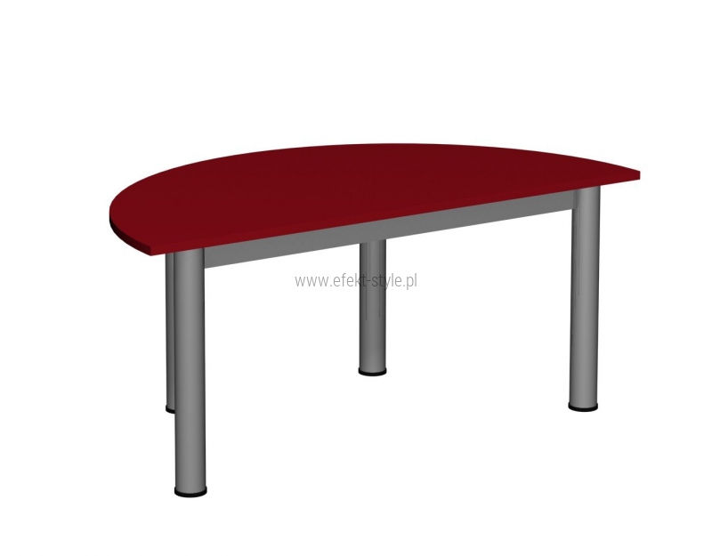 Stolik MB półokrągły metal fi 60/ opcja regulacja wysokości