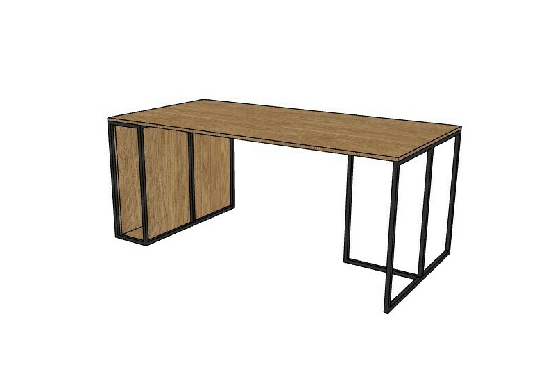 Biurko HEXOS HX1802 - 180x90x75h