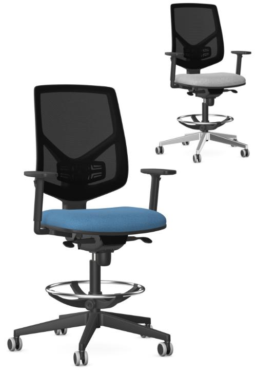 BREMEN Fotel  obrotowy z podnóżkiem - możliwość wyboru tapicerki