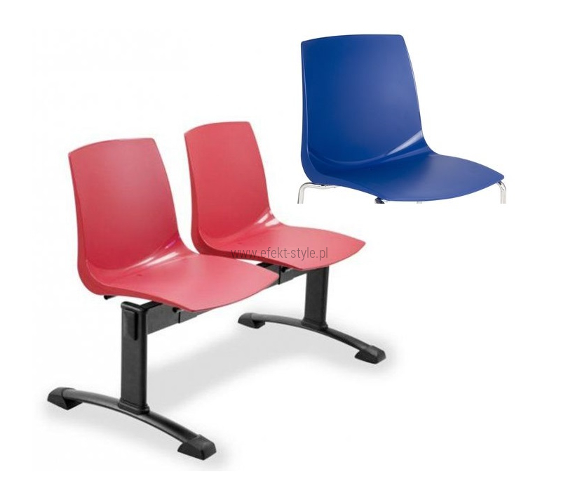 Ławka ARI 2 osobowa - niebieska