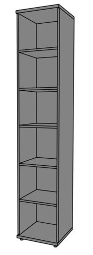 Regał biurowy RGW14 40x40x220h