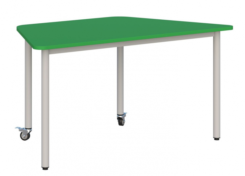 Stolik mobilny blat trapezowy 140x70/rozmiar 4,5,6