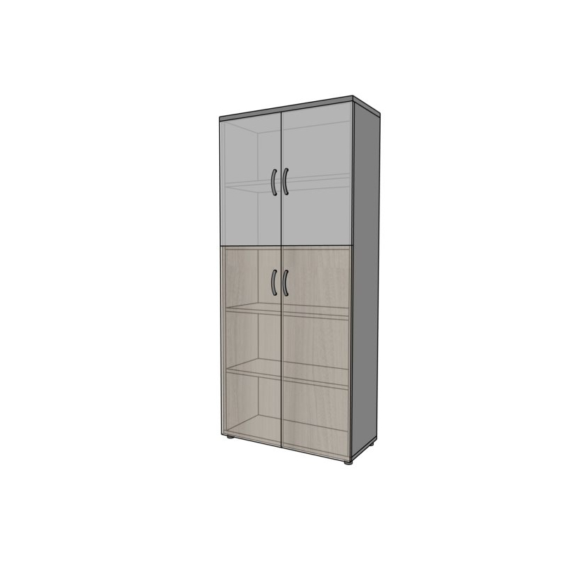 Szafa biurowa PS02 80X39X183H ze szkłem