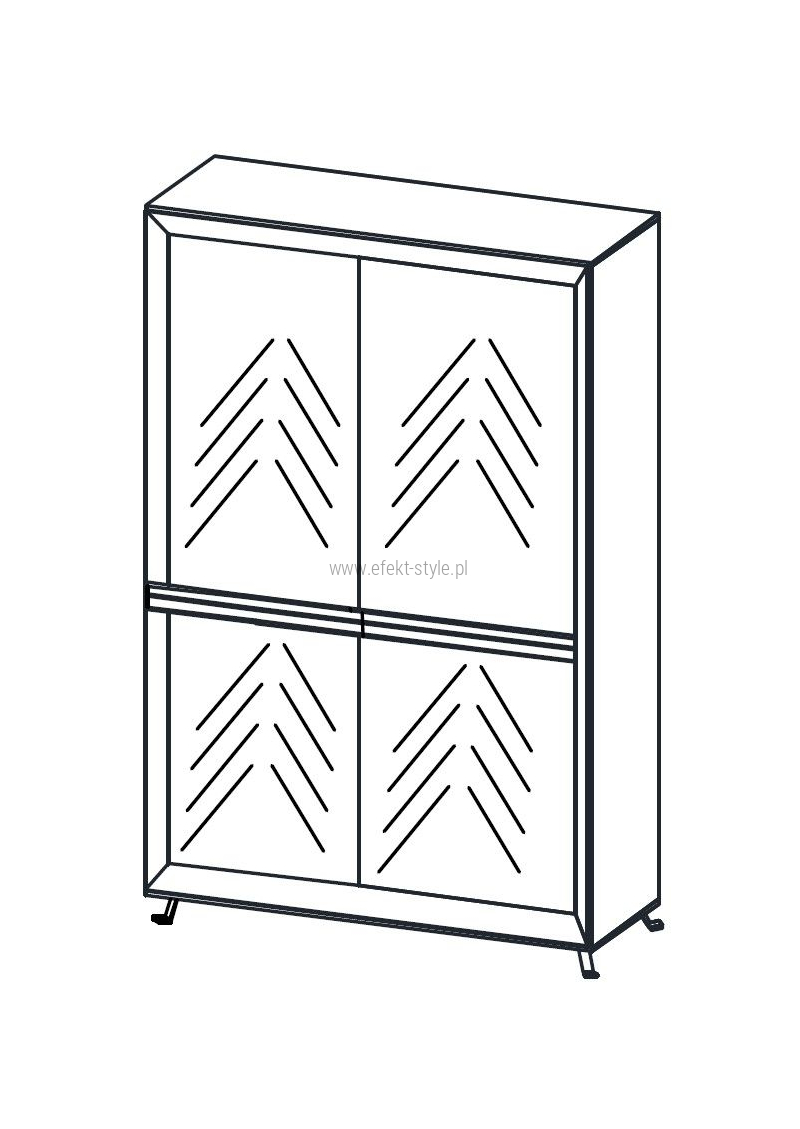Szafa CHEVRON CN10/ 90x40x200h