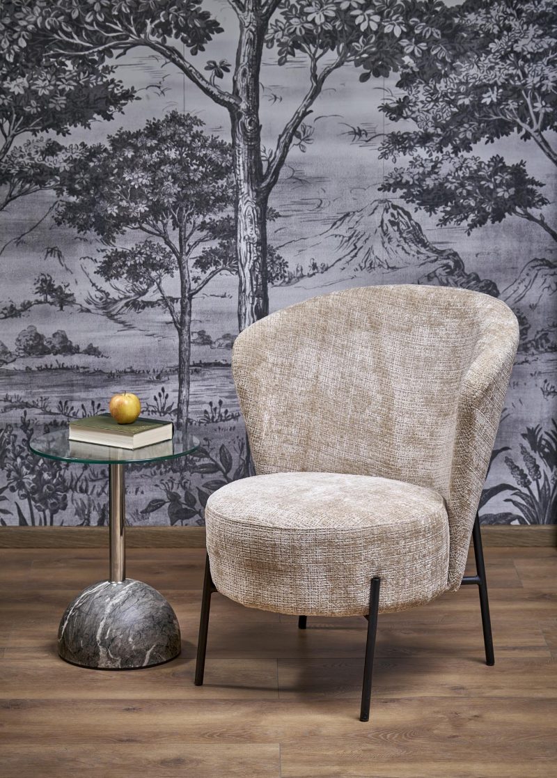 CEZAR fotel wypoczynkowy, beżowy