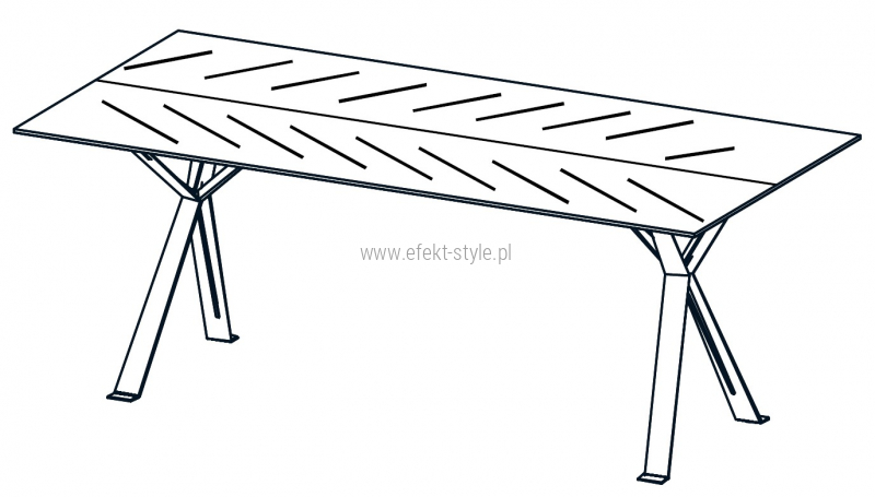 Stół konferencyjny CHEVRON CN2/240x90x75h
