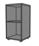 Regał biurowy RG33 40x40x76h