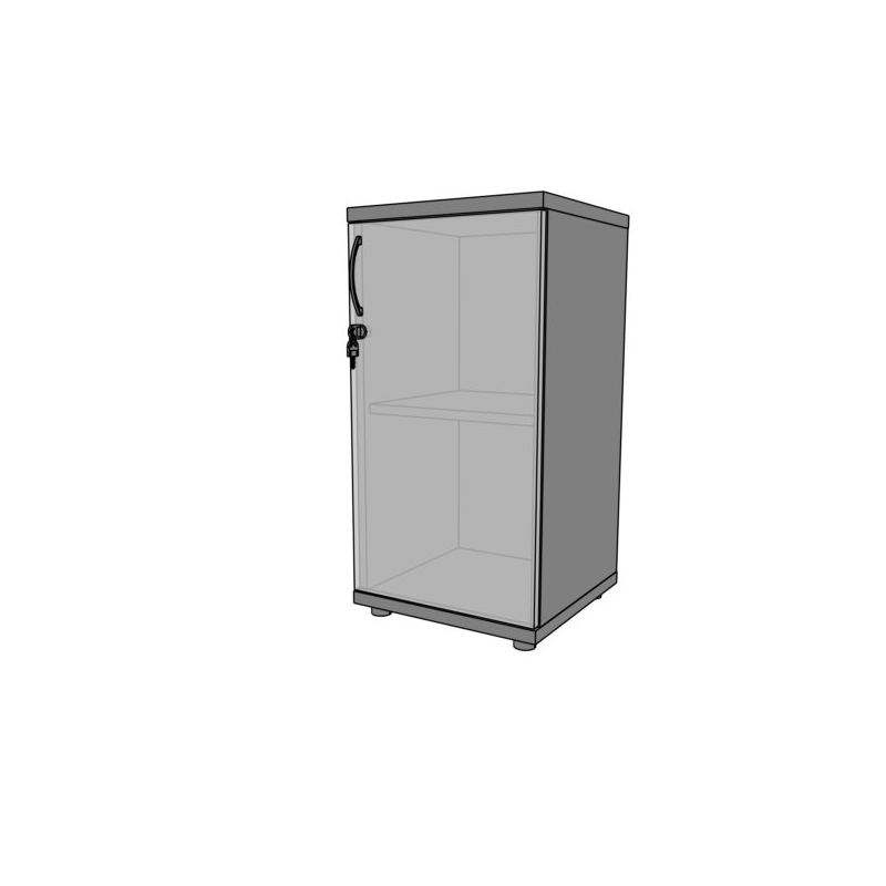 Regał biurowy PS29 40X39X75H ze szkłem