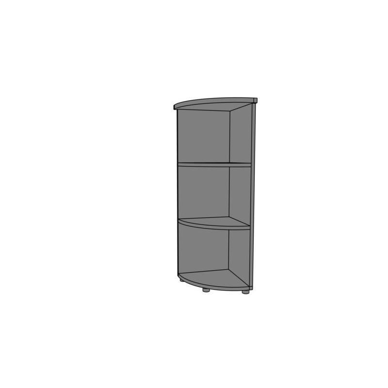 Regał biurowy narożny PS25 39X39X1111H