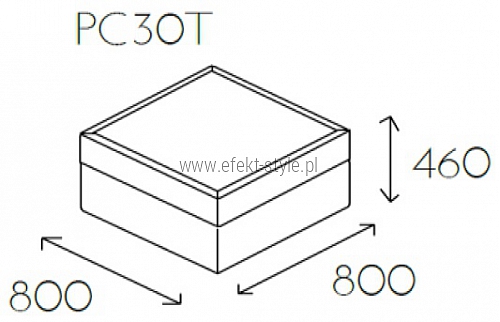 Pufa z blatem PL@NET PC30T