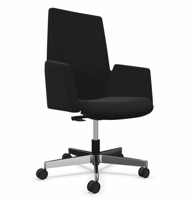 Fotel sędziowski niski IN Access AC102 obrotowy czarny