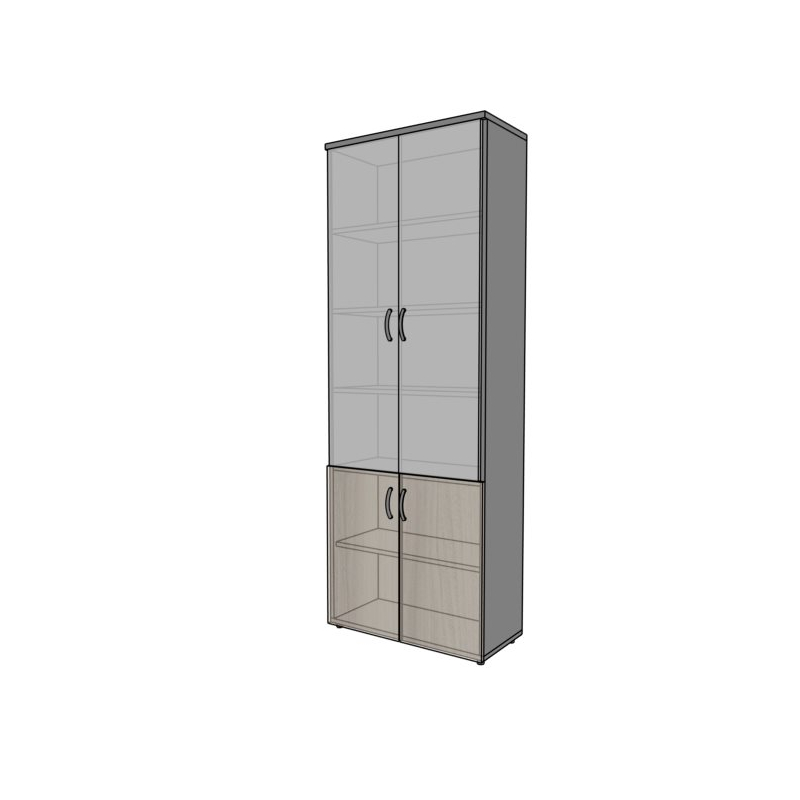 Szafa biurowa PS03W 80X39X220H ze szkłem