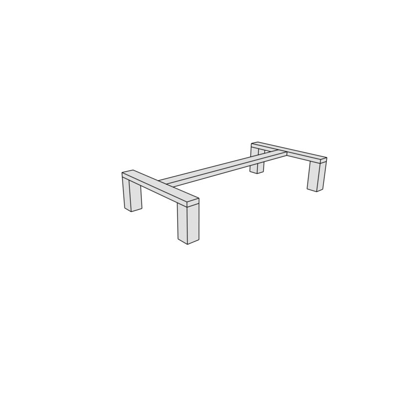 Cokół metalowy do regału NEXT CM3 80x40x15h