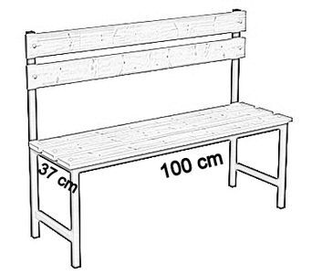 jednostronna z oparciem 100 cm