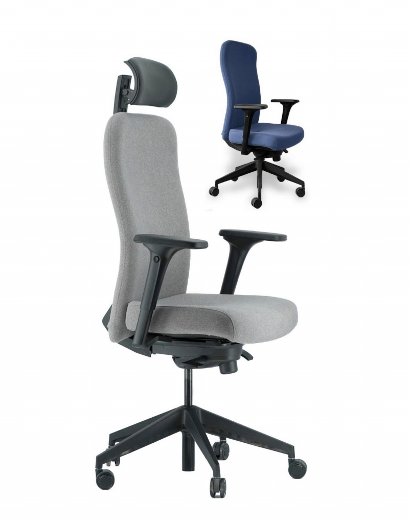 FORTE Fotel biurowy atest wytrzymałości do 150 kg/atest do pracy 24/7