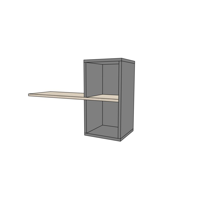 Regał biurowy wiszący  EVZ13 120x39x77h