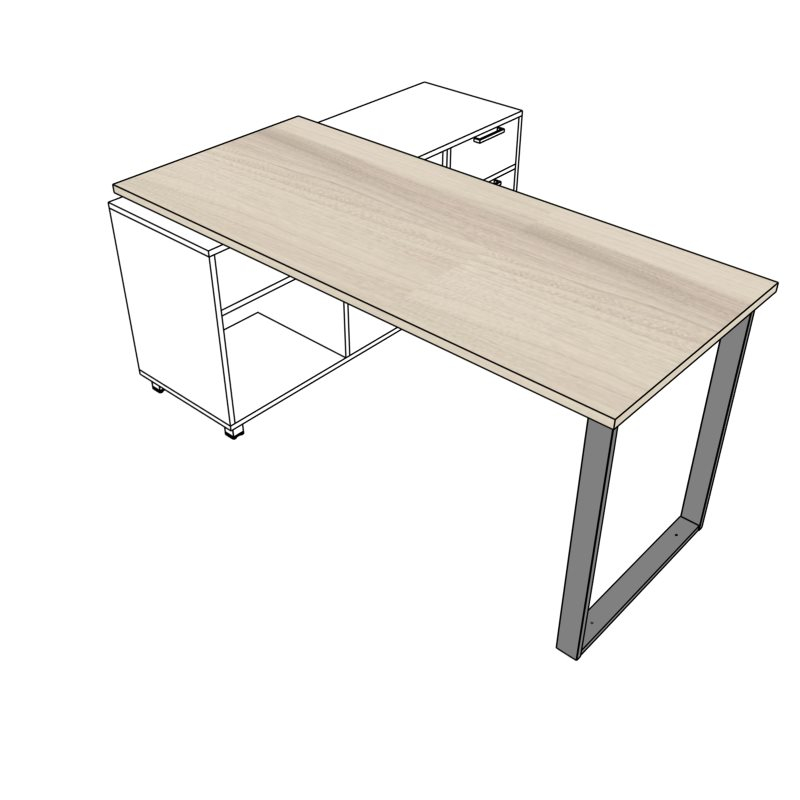 Biurko EVRO EVB 13 - 15 stelaż zamknięty