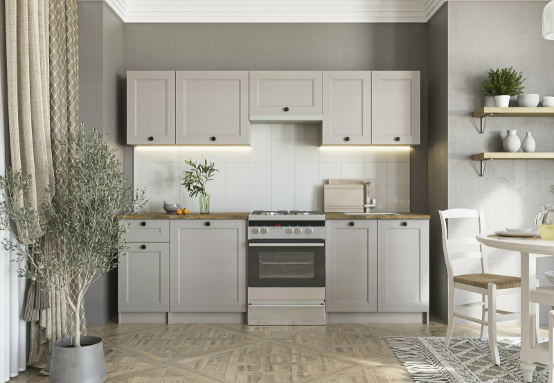 VIVIAN 240 kuchnia zestaw korpus: kaszmir, fronty: kaszmir